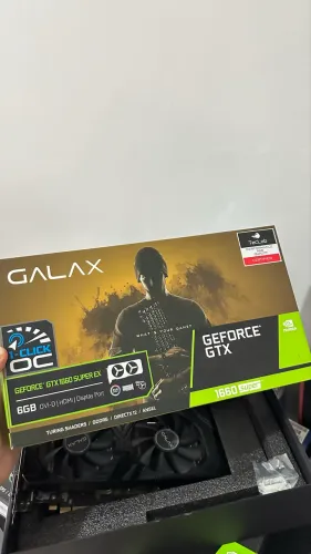 Placa de vídeo GTX 1660 SUPER GALAX modelo Whats your game? rgb semi nova