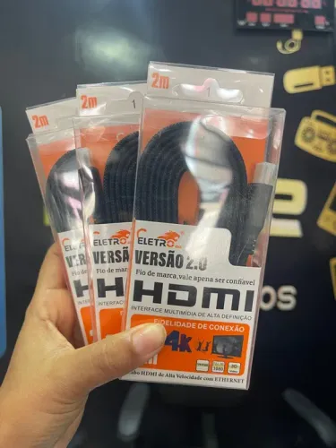 Cabo HDMI 2.0 2 Metros - Alta Velocidade - Novo