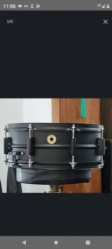 Só venda - Caixa Tama Black Steel 14 x 5,5 novíssima 