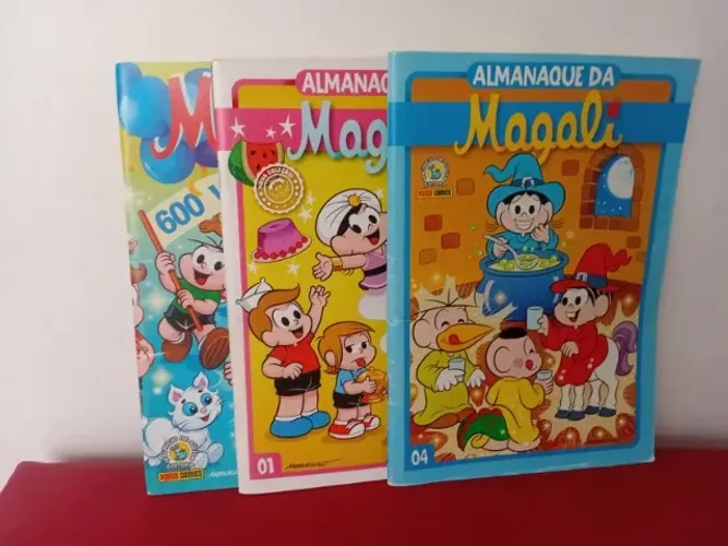 Gibis Turma da Mônica(Magali 3 volumes)