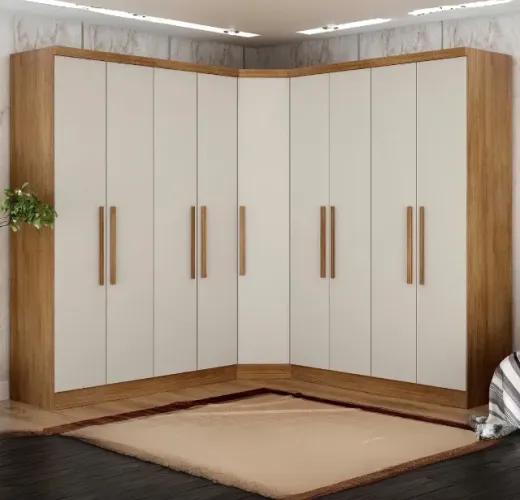 Guarda-Roupas Modular Diamante de Canto 9 Portas