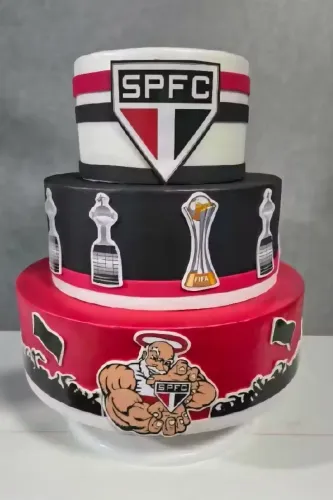 Bolo Falso Grande Isopor Time São Paulo