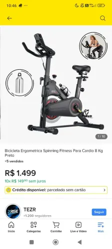BIKE ERGOMÉTRICA SPINNING