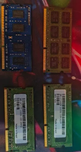 Memórias RAM para Notebook (DDR2 e DDR3 - 2GB e 4GB) - Avulso ou Lote Descrição: