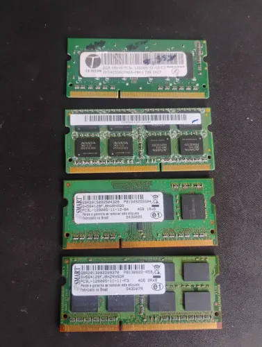 Memórias ddr3 notebook várias 2, 4, e 8 gigas