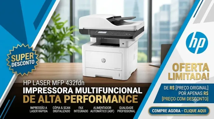 Impressora Laser HP 432fdn