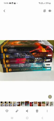 Livros 5 volumes da série os heróis do olimpo