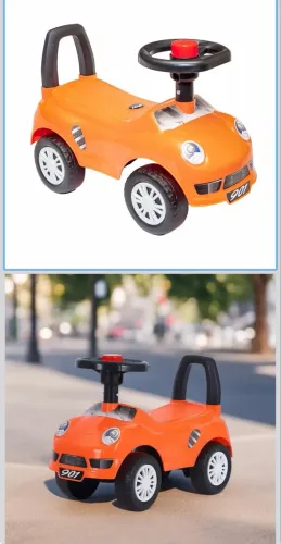 Quadriciclo Infantil Carrinho Motoca Andador sem Pedal Para Criança Menino e Menina 