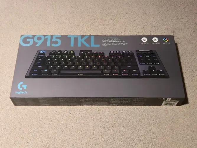 Teclado Mecânico Gamer Sem Fio Logitech G915 TKL LACRADO com RGB LIGHTSYNC/LIGHTSPEED