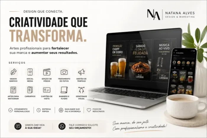 Designer Gráfico Profissional | Artes para Instagram, Logos e Vídeos