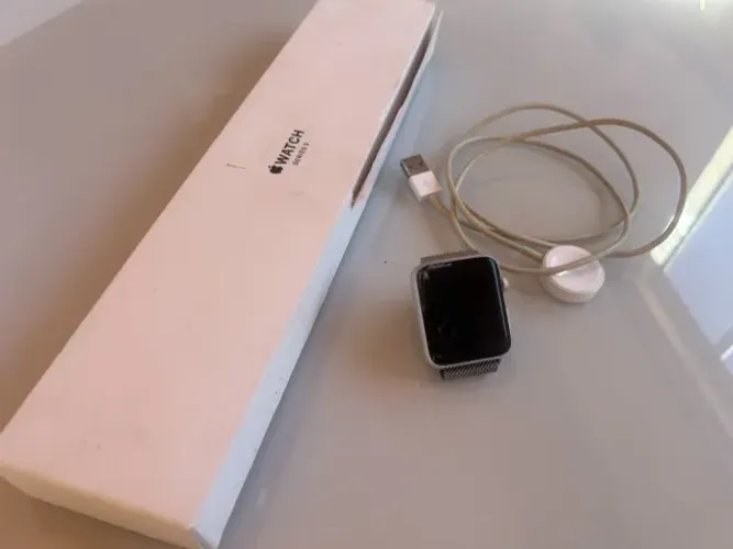 apple serie 3 42 mm - tela quebrada