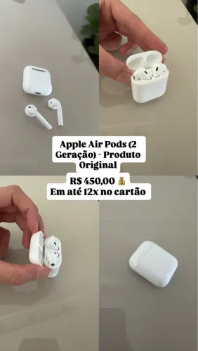 Apple Air Pods (2 Geração) - Produto Original 
