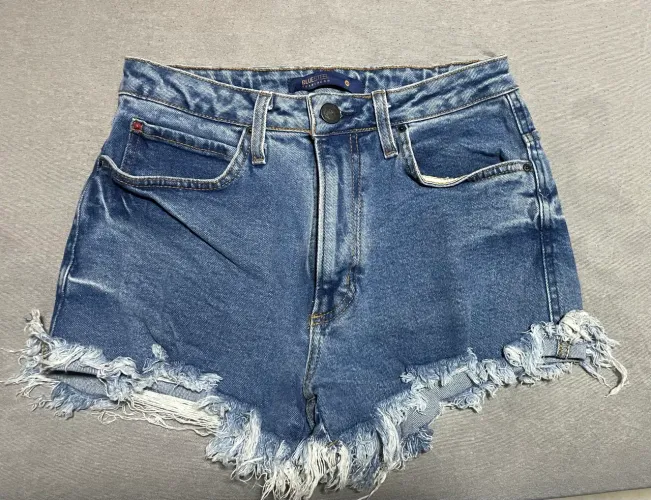 Short jeans renner cintura alta 