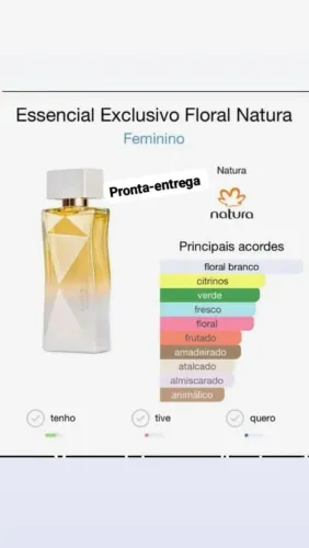 Deo parfum essencial exclusivo Floral 