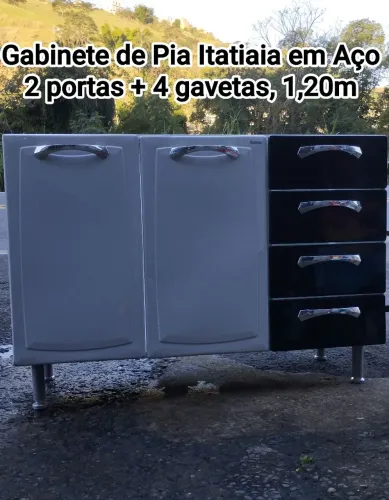 Gabinete de Pia Itatiaia em Aço