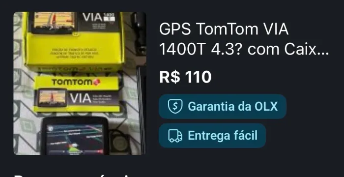 GPS TomTom VIA 1400T 4.3? com Caix...