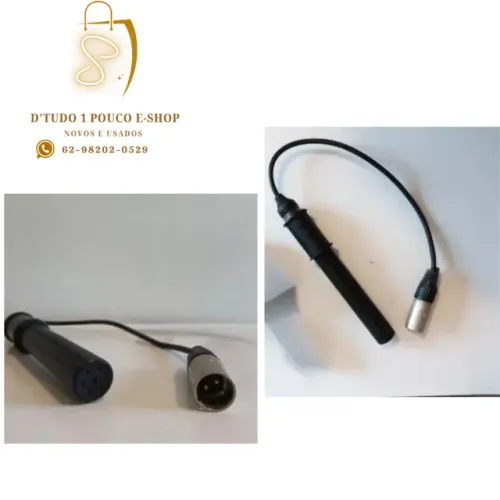 02 microfones  direcional SONY ECM-NV1 SHOTGUN COM CABO-usados