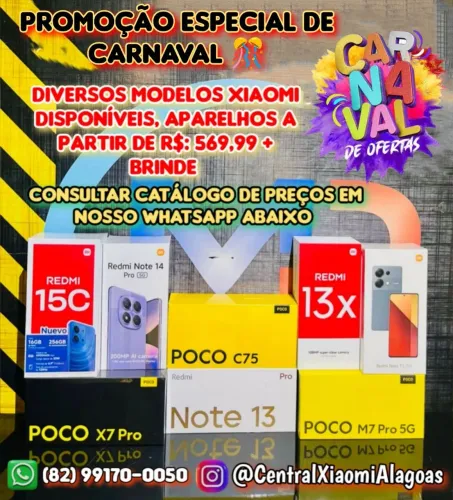 XIAOMI POCO X7 PRO 5G, POCO F7 5G E DIVERSOS MODELOS DISPONÍVEIS 