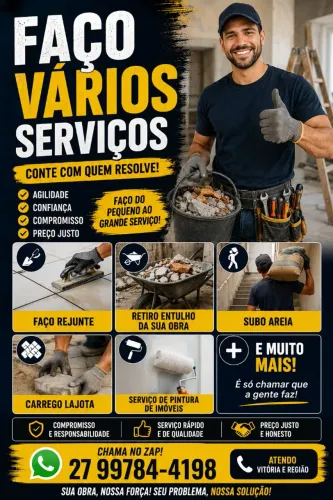 Serviço de obra.