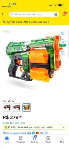 Lançador de Dardos X-Shot - Skins Dread - K.O