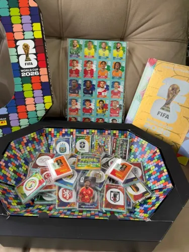 Kit Estádio Álbum Copa do Mundo 2026 - Todas figurinhas para colar - O mais completo!
