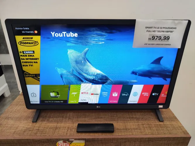 Smart TV LG 32" HD HDR Sorround Sound "32LM625BPSB"