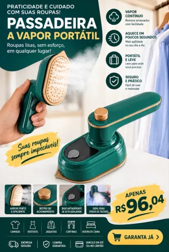 Ferro de passar roupa a vapor