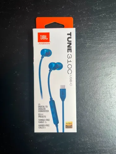 Fone de Ouvido JBL TUNE 310, USB-C Azul