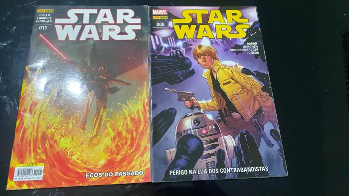Revistas e livro Star Wars