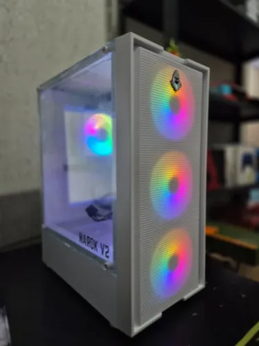 Kit PC Gamer Full White - Gabinete Mancer Narok V2 / Soyo X99 / Xeon E5-2680 v4 / 8GB RAM