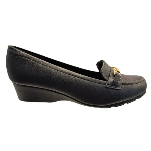 Sapato Feminino Ultra Conforto Salto Elegante Modare Preto *745