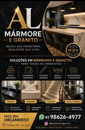 Faça seu orçamento trabalho com marmore e granitos 