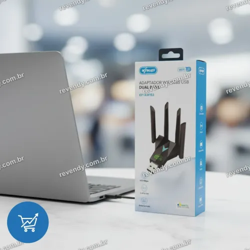 Adaptador wi-fi - WiFi 5 AC433Mbps com Antenas Externas