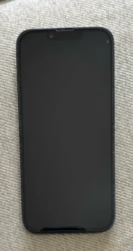 iPhone 14 preto -bateria 87% com carregador