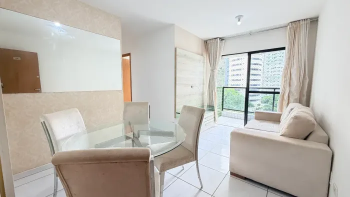 Lindo apartamento semimobiliado disponível para locação em Boa Viagem