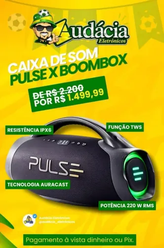 ?CAIXA de SOM pulse x BOOMBOX?