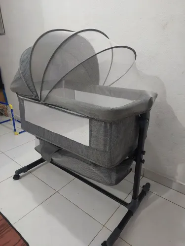 Berço móvel Moisés ( Cinza )