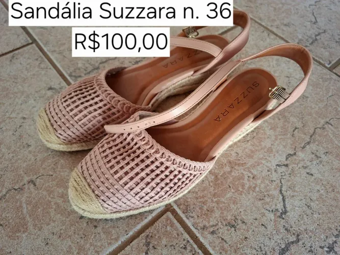 Sandália Suzzara - santo anabela baixo
