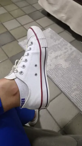 Tennis all star converse branco couro