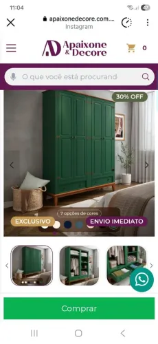 Guarda roupa seminovo