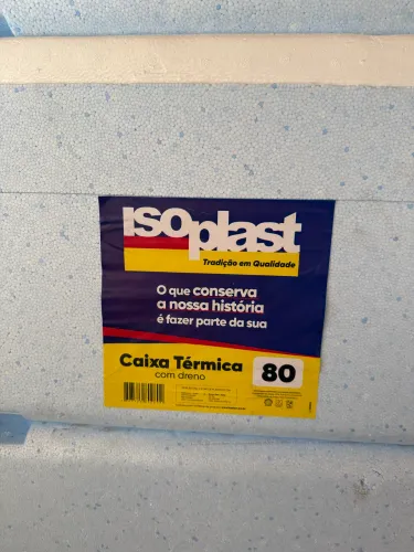 Caixa de isopor 80 litros