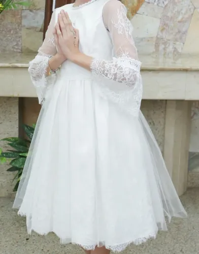 Vestido de Primeira Comunhão único uso