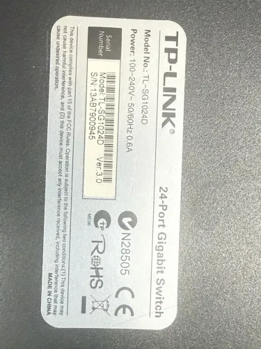 Switch gigabit TP-link 24 portas