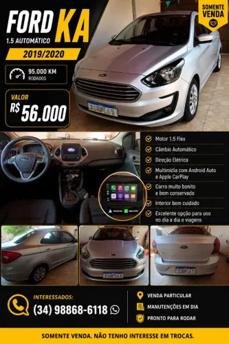 Ford KA 1.5 Sedan SE Plus 12V Flex 4P Aut. 2020