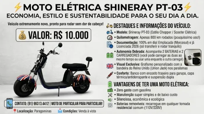 ? MOTO ELÉTRICA SHINERAY PT-03?