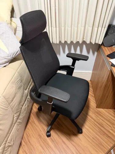 Cadeira De Escritório Rivatti Presidente NR17 Ergonômica Premium Toledo Cor Preto