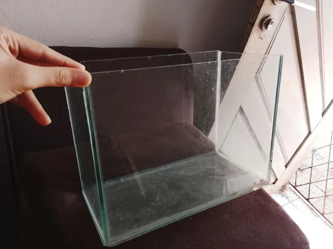 Aquário de vidro