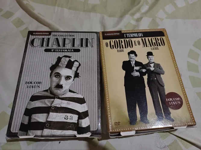 Chaplin e o gordo e o magro dvd originais 