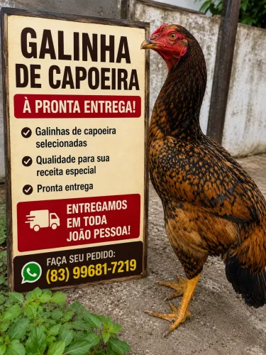GALINHA DE CAPOEIRA À PRONTA ENTREGA! ?