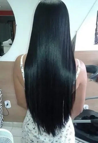 Alongamento Preto Natural 70 centímetros 